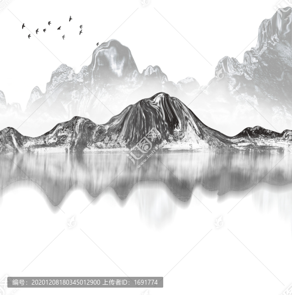 水墨山水風(fēng)景畫
