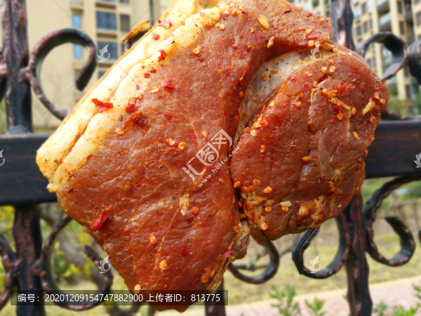 晾曬臘肉拍攝