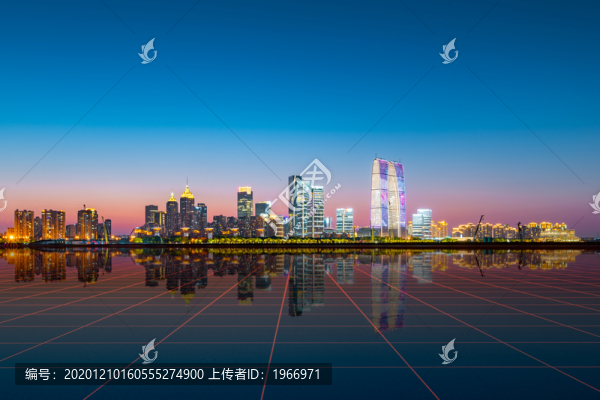 蘇州東方之門夜景