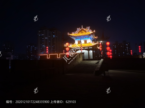 西安城墻夜景