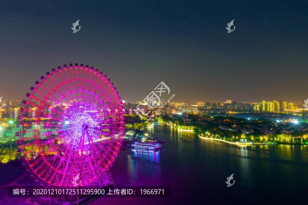 蘇州工業(yè)園區(qū)湖東CBD夜景