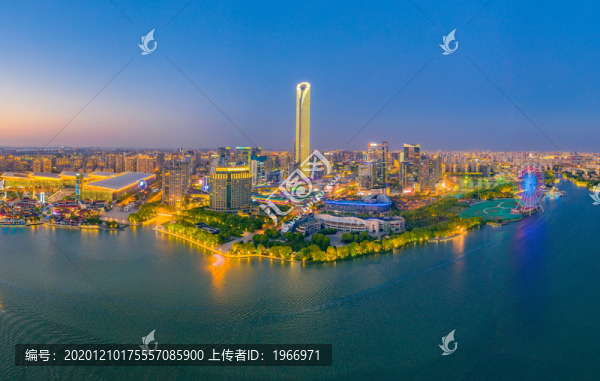蘇州工業(yè)園區(qū)湖東CBD夜景