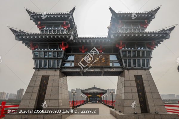 咸陽古渡廊橋