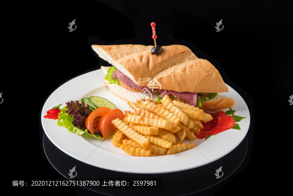 烤肉漢堡