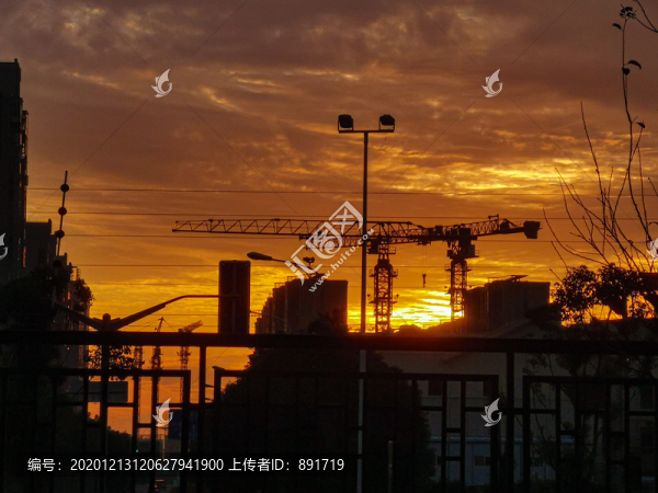 城市黃昏