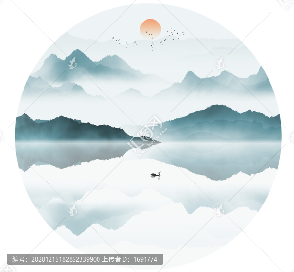 新中式山水