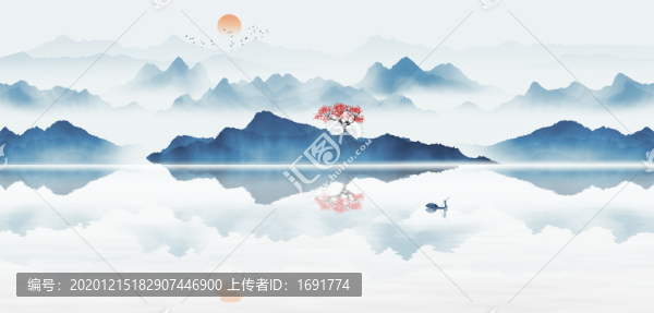 新中式山水
