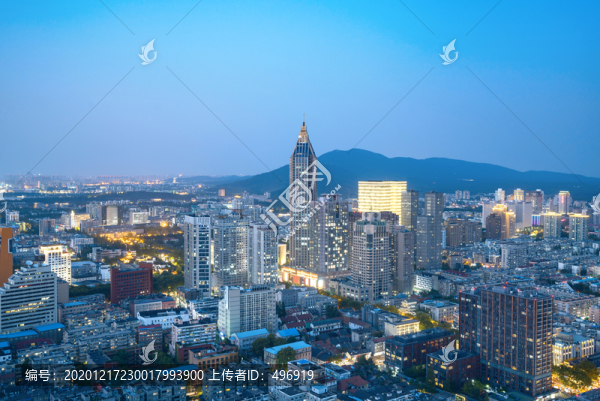 南京夜景城市風(fēng)光全景高清圖片