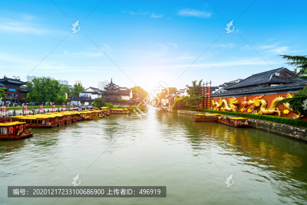 南京夫子廟秦淮河