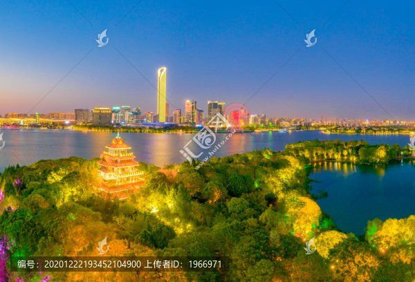蘇州湖東CBD與金雞湖桃花島