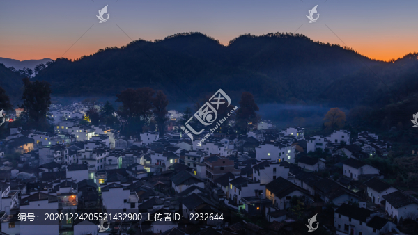江西婺源石城程村黎明時分