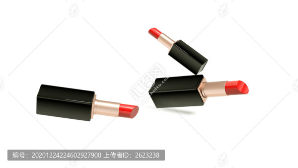 白色背景的一些口紅產(chǎn)品圖