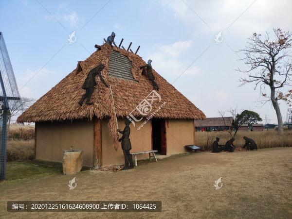 搭建茅草屋