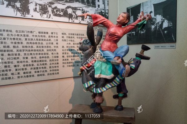 北京老天橋情景再現(xiàn)雕塑