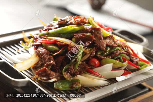 杭椒烹小牛肉