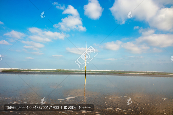 海灘海平線