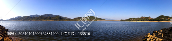 寒山水庫長圖