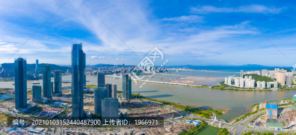 珠海橫琴與澳門航拍風光
