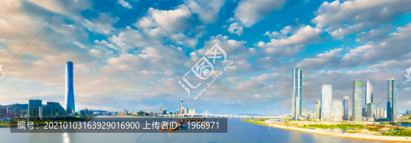 橫琴新區(qū)與珠海中心大廈