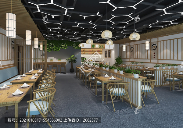 休閑餐廳效果圖