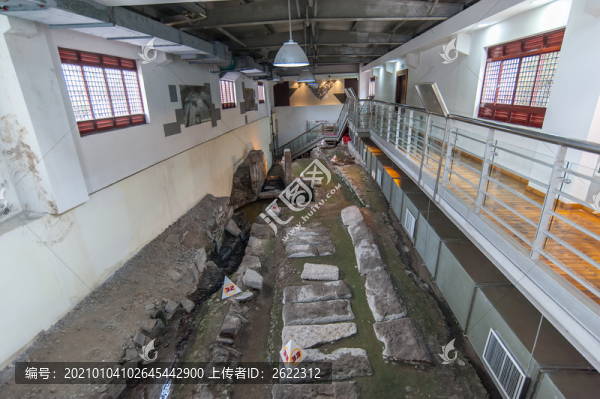 杭州南宋遺址陳列館元代石板道路