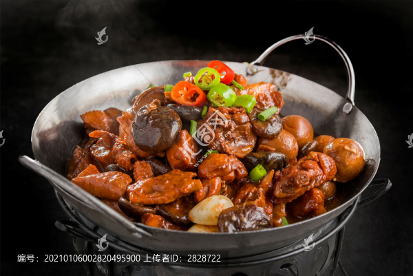 小雞燜蘑菇