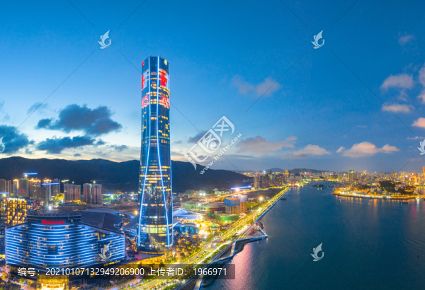 珠海中心大廈夜景