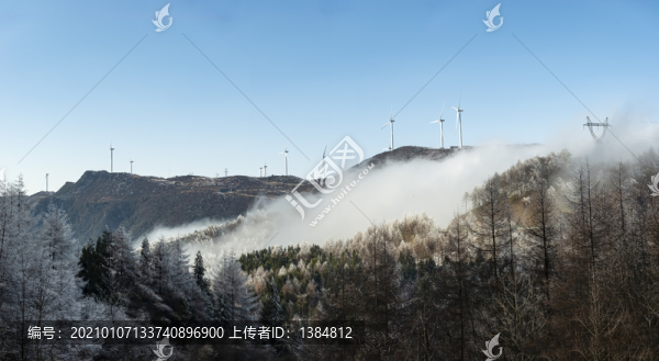 五峰縣獨(dú)嶺寬幅云海風(fēng)景