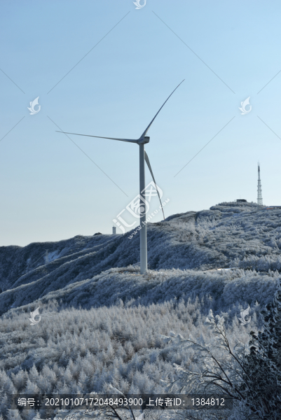 五峰獨嶺風(fēng)電雪景