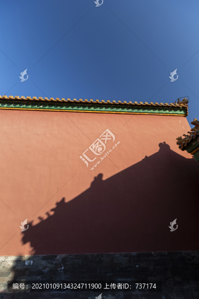 光影中的北京故宮建筑