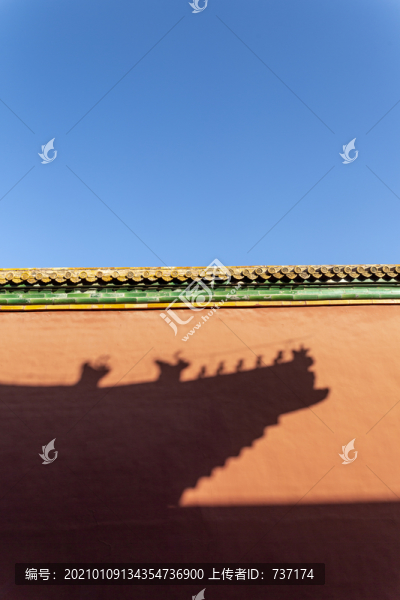 光影中的北京故宮建筑