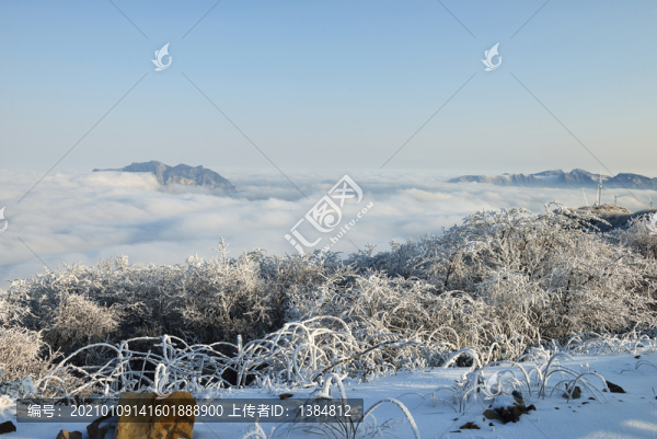 五峰獨嶺雪景云海風(fēng)光