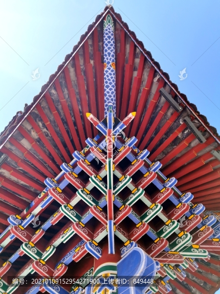 中式古建飛檐翹角