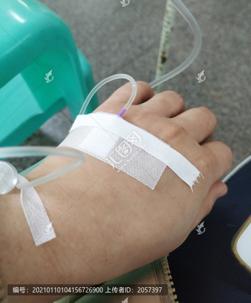 輸液的手