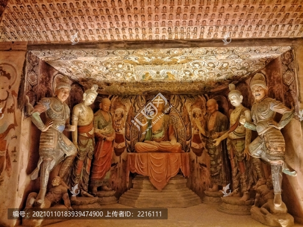 甘肅敦煌莫高窟石窟壁畫(huà)雕塑