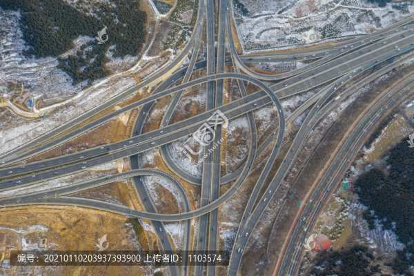 航拍濟(jì)南扳倒井立交橋12