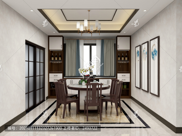 中式餐廳酒柜