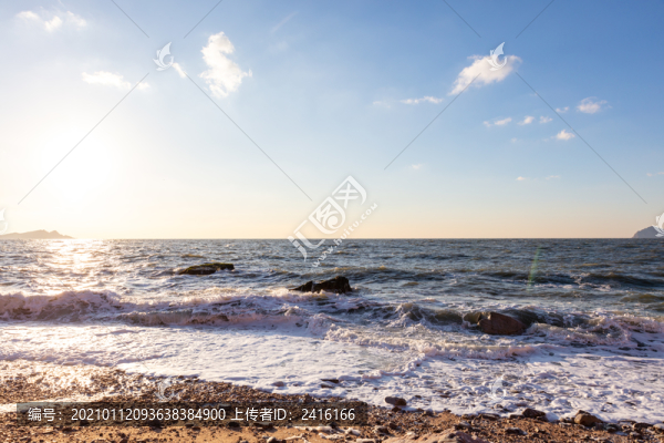礁石海浪