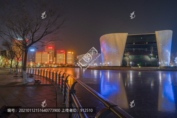 淄博新區(qū)水系公園夜景