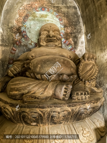中國山西平遙縣郝洞村鎮(zhèn)國寺