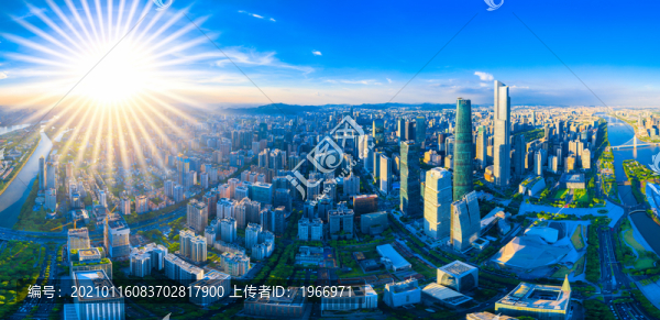 廣州城市風(fēng)光航拍