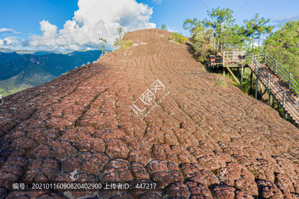 航拍玉龍千龜山