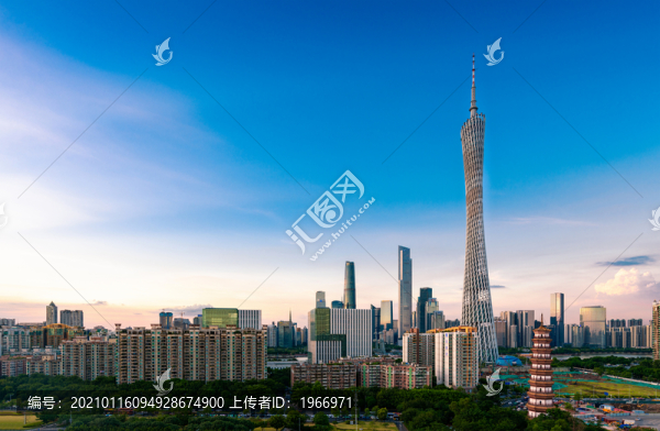 廣州城市風(fēng)光航拍
