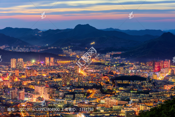 中國遼寧本溪夜景風(fēng)光