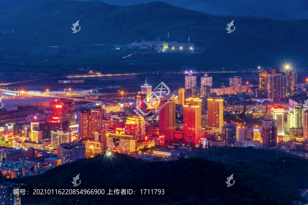 中國遼寧本溪夜景風(fēng)光