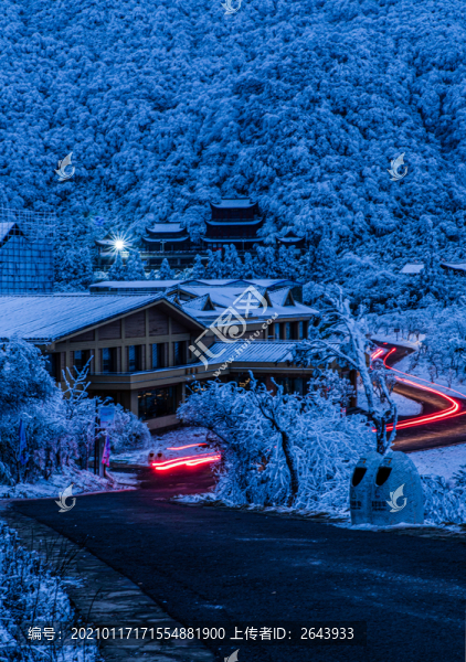 重慶金佛山雪白的童話世界