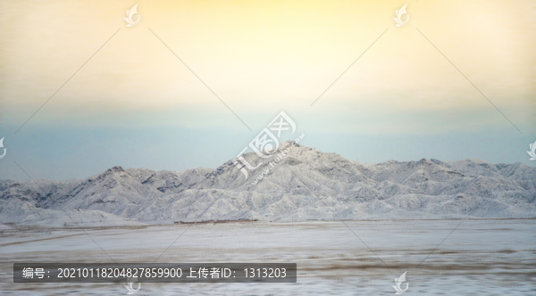 雪后的祁連山