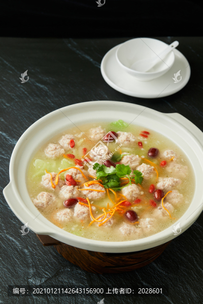 蟲草花丸子湯