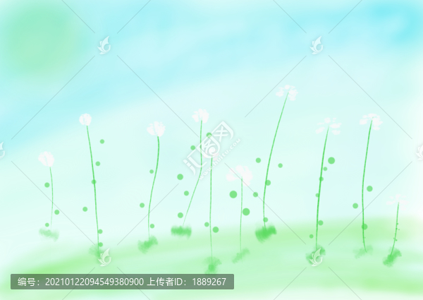 綠色背景