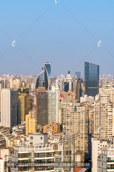 廈門城市天際線黃昏風(fēng)景